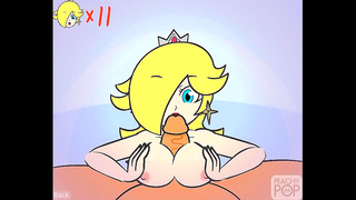 Rosalina Tempts Mario with Busty Allure in Smoldering Super Smash Fantasies
