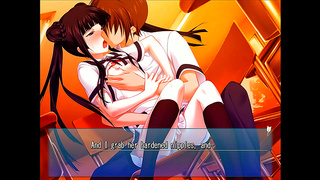 Teen Tempts Curvy Classmate with Sultry Kisses in Hot Anime Encounter