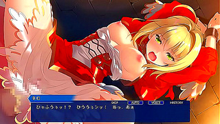 Busty Goddess Tempts Nero in Steamy Fate Grand Order Mahjong Encounter
