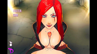 Katarina Ignites Passion With Sensual Blowjob in Hot Animated Tryst