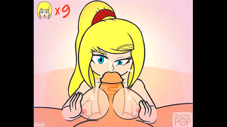 Samus Tempts Giant Warrior with Sultry Zero Suit Blowjob – Smashing Desires