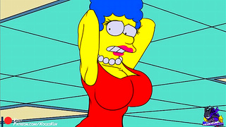 Marges Curves Spark Steamy Desire in Sultry Simpsons Hentai Fantasy