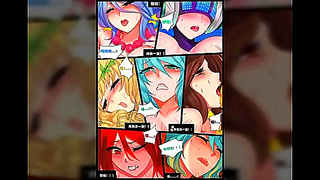 Sona Surrenders to Seraphines Seductive Touch in Hot LoL Fantasy Encounter