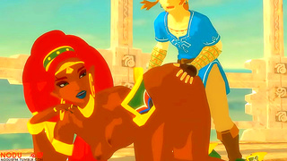 Link Surrenders to Urbos Temptation in Fiery Forest Tryst