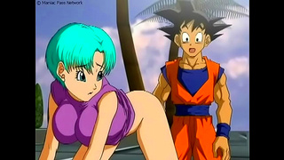Bulma Whispers Temptation to Goku Beneath Starlit Skies – A Dragon Ball Z Desire Unleashed