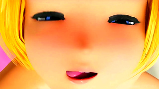 Giantess Deity Teases Petite Boy in Hot Animated Fantasy Encounter