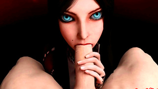 Alice Surrenders to Steaming Desire as Realms Merge in Hot Encounter