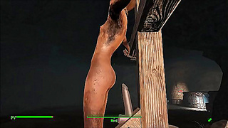 Vault-Tec Vixen Enjoys Busty Bondage Dominance in Fallout Fantasy