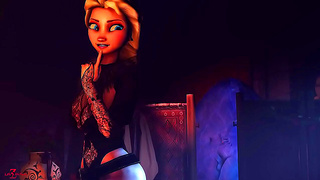Elsa Yields to Temptation in Sizzling Lesbian Tryst