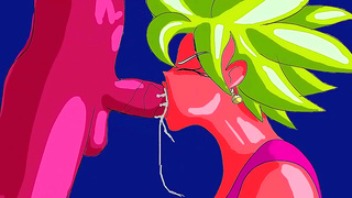 Kefla Devours Gokus Cock Gets a Hot Cum Shower in Frenzied Encounter