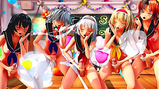 Futa Goddess Tempts With Curves Hard Cock in Hot MMD Fantasy