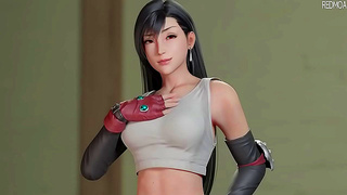Tifa Dominates Ride on Massive Shaft in Steamy Final Fantasy VII Heat