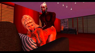 Blonde Hentai Beauty Rides Double Penetration to Explosive Anal Orgasm