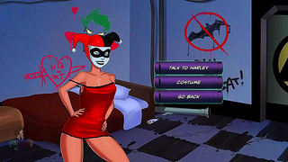 Harley Quinn Seduces Batgirl with Teasing Moves in DC Erotic Encounter