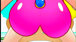 Peach Tempts Mario in Sultry Kingdom Rendezvous