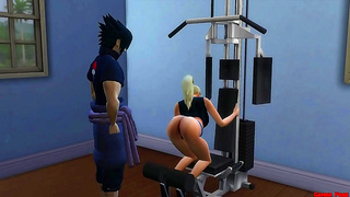 Wifes Seductive Workout Drives Husband Wild in Spicy Hentai Fantasy