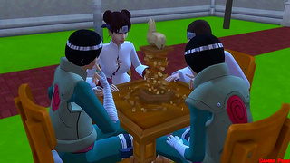 Tenten Cheats with Naruto in Forbidden Team 9 Encounter