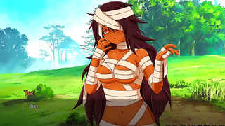 Ebony StepMother Dominates Young Warrior with Sensual Slime Magic in Hentai Fantasy