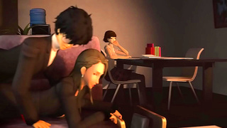 Sae Nijima Surrenders to Raw Anal Lust on the Couch – Steamy Hentai Encounter