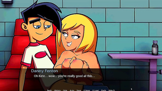 Blonde MILF Tempts Hero with Steamy Tits in Amity Park Encounter