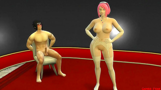 Sakuras Forbidden Wedding Night: Husband Watches Her Lustful Betrayal Unfold