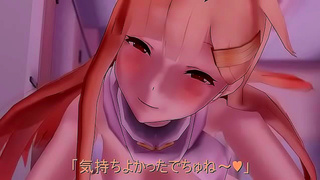 Yudachis First Time with Busty Goddess Turns into Hot Hentai Romance
