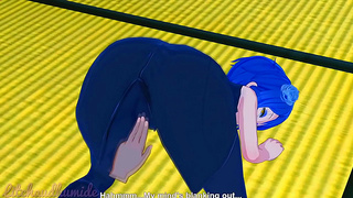 Konan Tempts Pain with Seductive Blowjobs Steamy Ass Play Ending in Creampie
