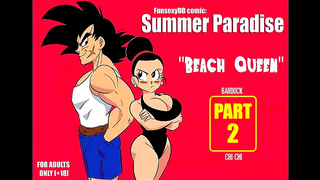 Chi-Chi Ignites Passion with Bold Blowjob for Bardock in Steamy DBZ Encounter