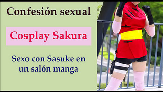 Pink-Haired Beauty Takes Center Stage in Steamy Sakura Cosplay Encounter