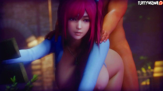 Honoka Embraces Steamy Outdoor Encounter in Busty Doggy Style Fantasy