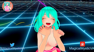 Adorable Anime Babe Fulfills Fantasy in Hot Virtual Reality Romance