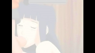 Hinata Teases Naruto with Sensual Blowjob in Steamy Hentai Fantasy
