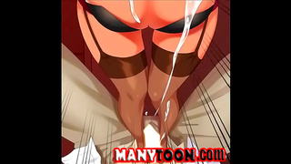 Teen Goddess Pleasured in Wild Double Penetration creampie Fantasy