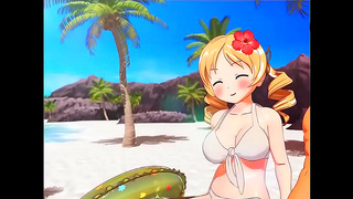 Madokas Busty Curves Ignite a Fiery 3D Hentai Tryst Filled With Desire
