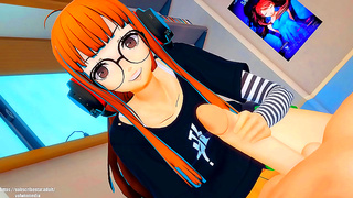 Futaba Tempts with Seductive Touch in Steamy 3D Persona 5 Encounter