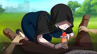Redheaded Mummy Seduces Oozing Monster in Hot Hentai Tryst