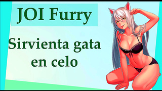 Furry Maid Teases You Into Hot JOI Action