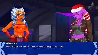 Alien Tempts Jedi Master in Hot Star Wars Hentai Encounter