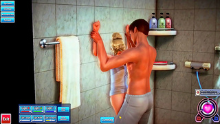Blonde Goddess Takes Rough Shower Sex in Silky Robe – Hot Steaming Encounter