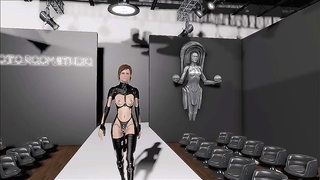 Brunette Dominates Fallout 4 Arena in Seductive Latex Armor – Anime Lust
