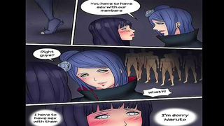 Hinata Captured by Akatsuki in Steamy Hentai Orgy Sensual Blowjob Fantasy