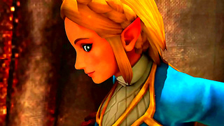Zelda Pins Linkle Under Her Curvy Boot in Steamy 3D Fantasy Encounter