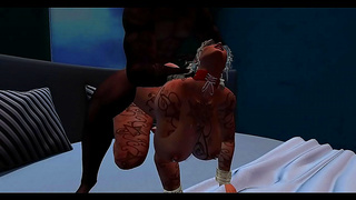 Blonde MILF Surrenders to Massive Black Dick in Hot Animated Ass Adventure