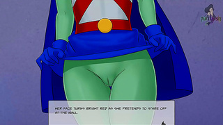 Miss Martian Pleasures Her Alien Mate in Sultry DC Hentai Encounter