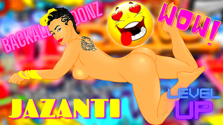Jazanti Flaunts Inked Curves in Hot Latino Hentai Dream Sequence