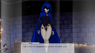 Blonde Titan Teases Raven into Ecstasy in Sultry Hentai Fantasy