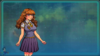 Hermione Tempts Akabur in Forbidden Magic Encounter at Hogwarts