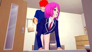 Hisako Teases Soma with Spicy Culinary Lust in Hot Kitchen Tryst
