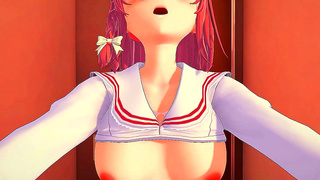Kazuyas Steamy First Night with Sumi Unfolds in Sensual 3D Hentai Fantasy