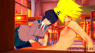 Jiro Kaminari Ignite Classroom Desire in Hot My Hero Academia Fantasy